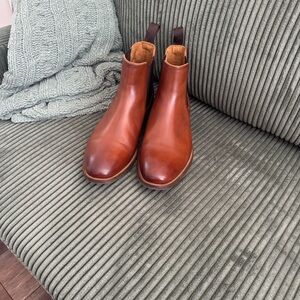 Florsheim Tan Leather Ankle Boots